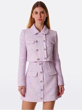 Self-Portrait Pastel Lilac skirt Size 8 Like New